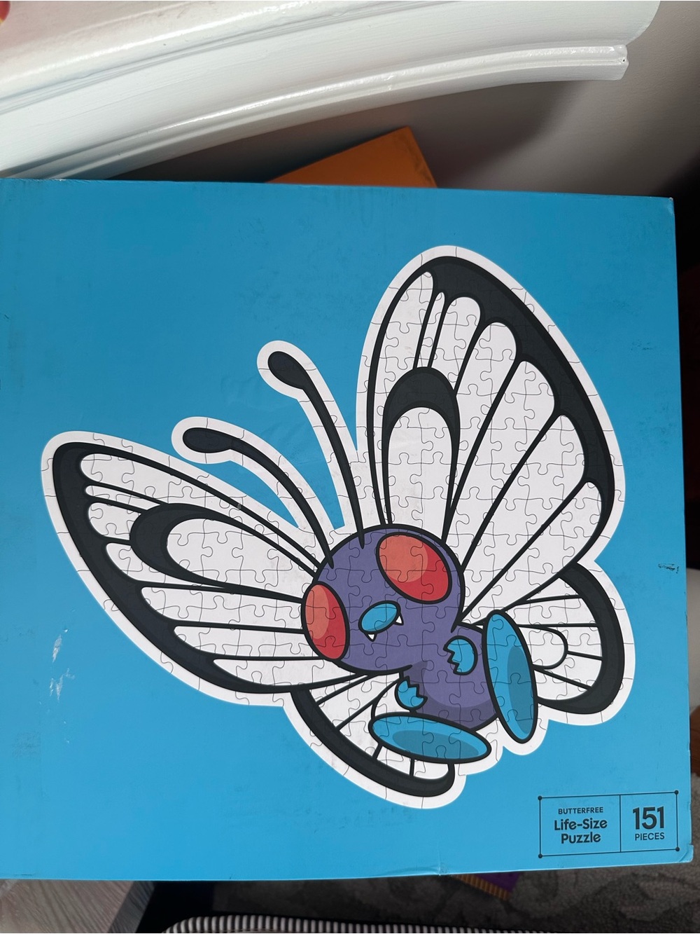New Life-Size Butterfree Puzzle Wall Art - Blue